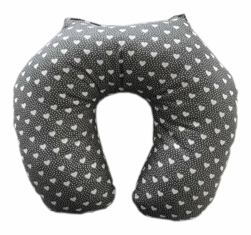 Polášek Cestovní polštářek - Šedá / srdce