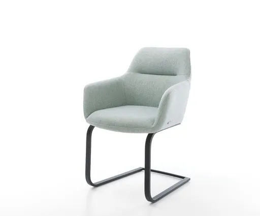 Jídelní židle Pejo-Flex mentolová konzolová podnož plochá černá