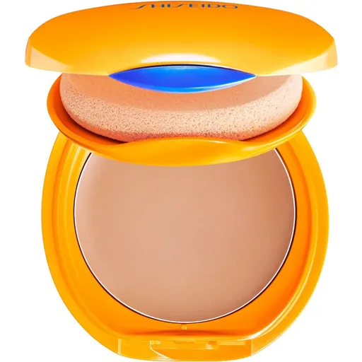 Shiseido Expert Sun Protector Tanning Compact Foundation SPF10 voděodolný kompaktní make-up plnitelný odstín Honey 12 g
