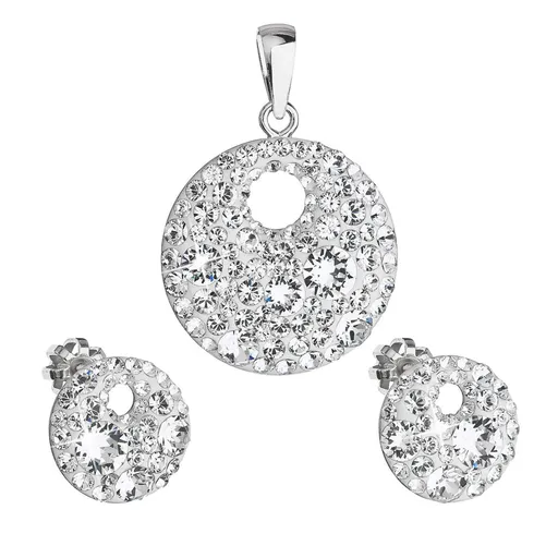 Evolution Group - Pavona Elegantní souprava šperků s krystaly Preciosa 39148.1 (náušnice, přívěsek)