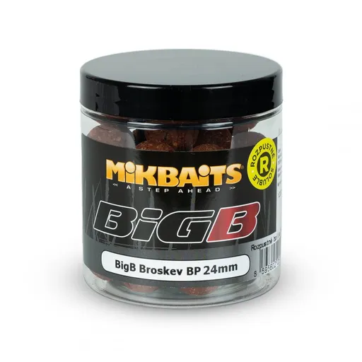 Mikbaits Rozpustné boilie BigB Broskev Black pepper 250ml,Mikbaits Rozpustné boilie BigB Broskev Black pepper 250ml