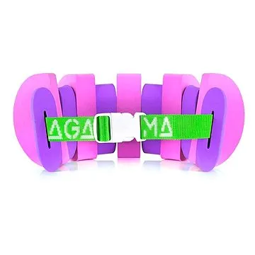 Plavecký pás Agama SWIM (13 dílů/do 26 kg), růžová/fialová (8595681405555)