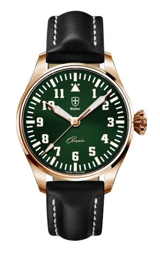 Biatec Corsair Vintage 04 - Černý kožený řemínek