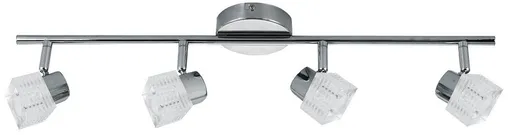 Stropní nástěnná lampa chromový pásek 4x40W G9 malachit