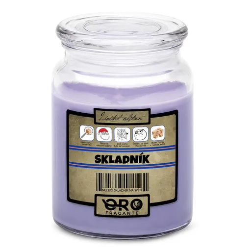 Svíčka Skladník 100% (Vůně svíčky: Levandule)