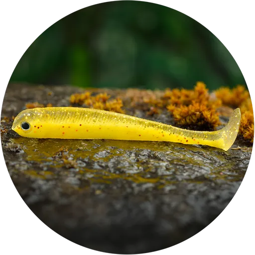 Redbass gumová nástraha ripper swimmer slim yellow rgt - l 88 mm