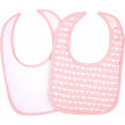 Playgro Dětský bryndák růžový 2 ks