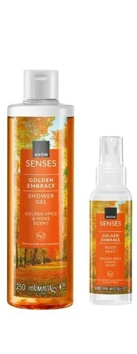 AVON Tělový sprej Golden Embrace + sprchový gel