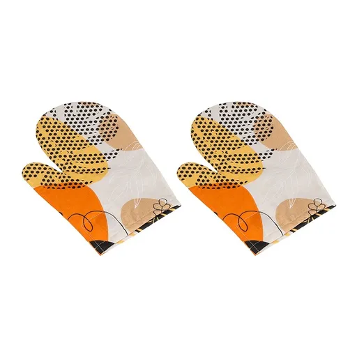 Bellatex Kuchyňská chňapka Oblázky oranžová, 28 x 18 cm, 2 ks