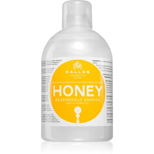 Kallos KJMN Professional Honey hydratační a revitalizační šampon pro suché a poškozené vlasy 1000 ml