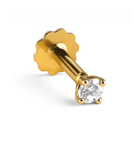Brilio Drobná piercingová single náušnice s kubickým zirkonem 14/763.701ZIR