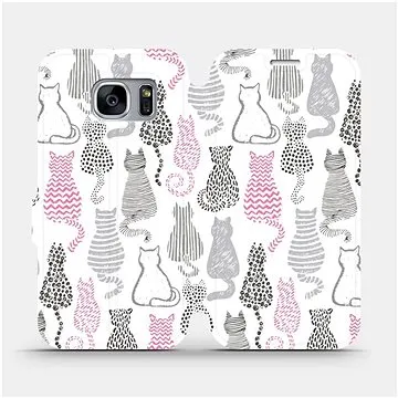 Flipové pouzdro na mobil Samsung Galaxy S7 Edge - MX01S Kočičí zádíčka (5903516002597)