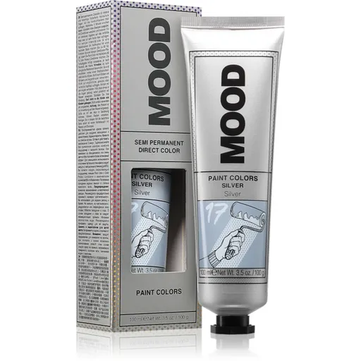 MOOD Paint Colors semipermanentní barva na vlasy odstín Silver 100 ml