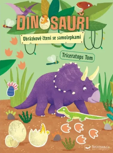 Dinosauři Obrázkové čtení se samolepkami