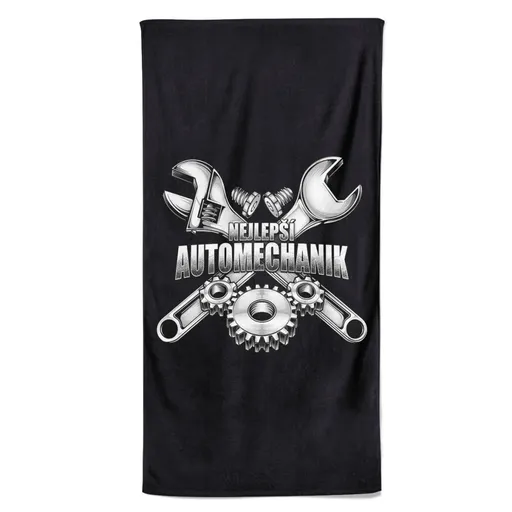 Osuška Nejlepší automechanik (Velikost osušky: 70x140cm)
