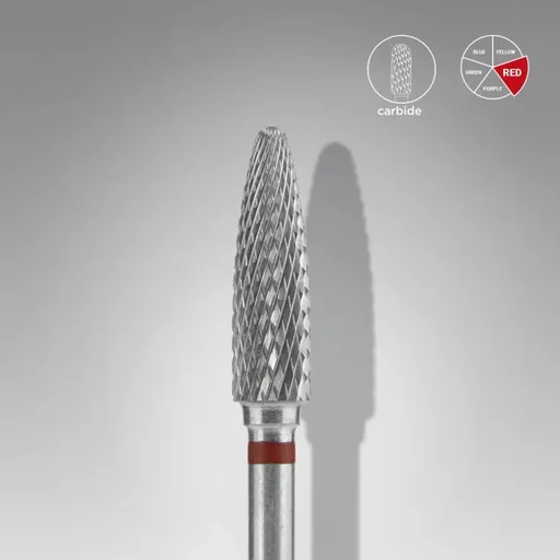 Staleks Karbidová fréza "Corn" červená 4/14 mm