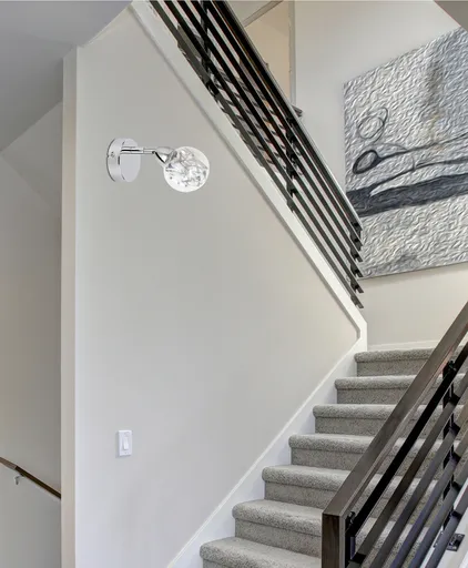 LED SMD nástěnná lampa BOLO CHROM