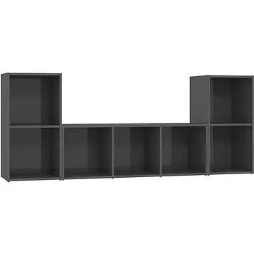 SHUMEE 3 ks šedá s vysokým leskem, 3080023 (3080023)