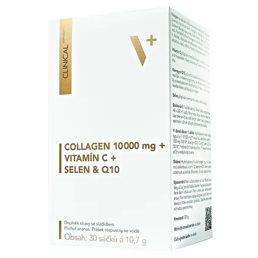 Clinical Collagen 10000 mg + vitamín C + selen + Q10 30 sáčků x 10.7 g