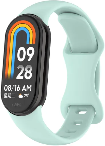 4wrist Řemínek ze silikonu pro Xiaomi 9 a 8 - Light Green