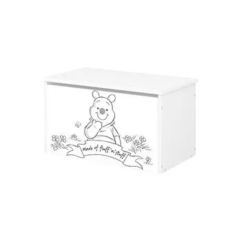 BabyBoo Box na hračky s motivem Medvídek PÚ - black (120403)