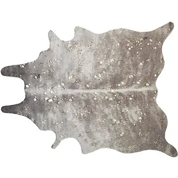 Koberec z umělé hovězí kůže se skvrnami 130 x 170 cm taupe / zlatý BOGONG, 309441 (beliani_309441)