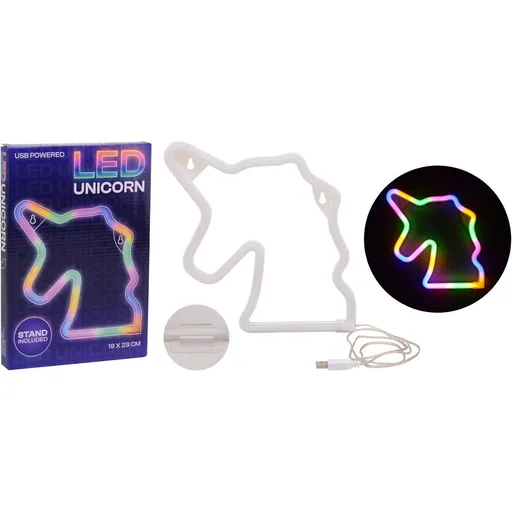 Duhová noční lampička Jednorožec