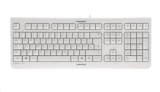 CHERRY klávesnice KC 1000, USB, EU, světle šedá