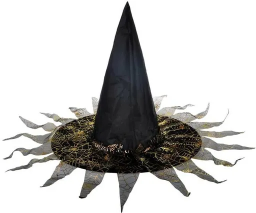 Klobouk čarodějnický - černozlatý