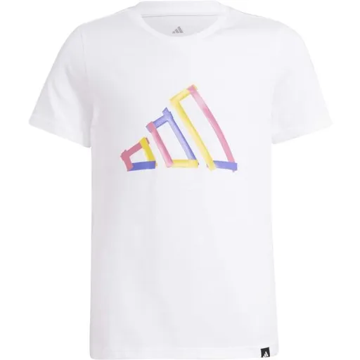 adidas BIG LOGO TEE Dětské tričko, bílá, velikost