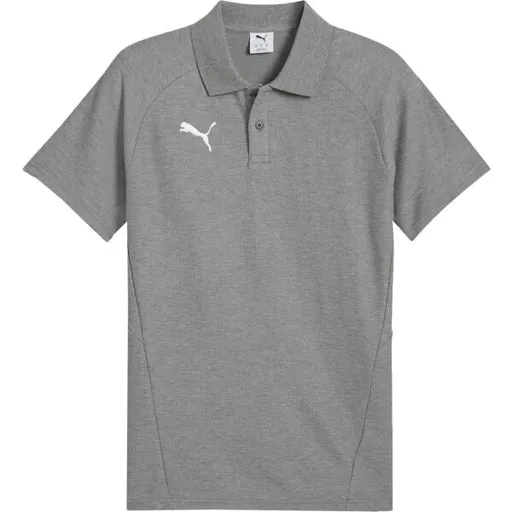 Puma TEAMEVOSTRIPE POLO Pánské polo triko, šedá, velikost