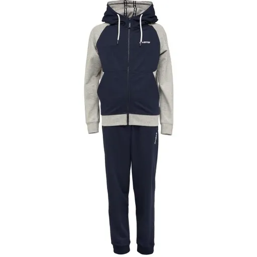 Lotto DEANDRE Chlapecká tepláková souprava, tmavě modrá, velikost 128-134