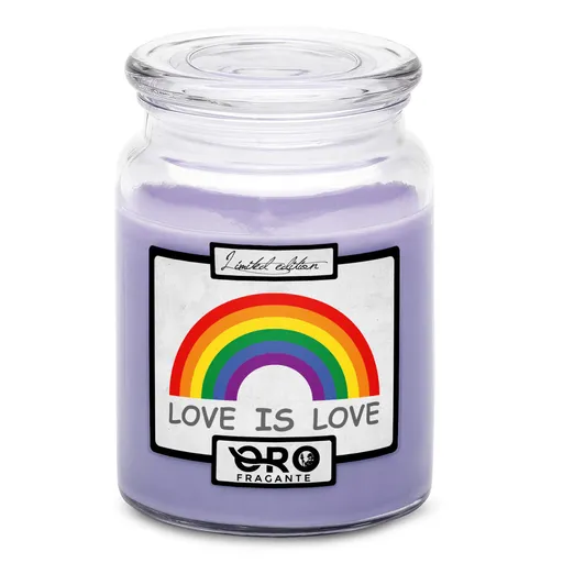 Svíčka LGBT Rainbow (Vůně svíčky: Levandule)