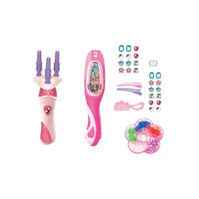 Hrací set na vlasy 2v1 s gumičkami/ozdoby