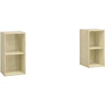 SHUMEE 2 ks dub sonoma, 72 × 35 × 36,5 cm (3079901)