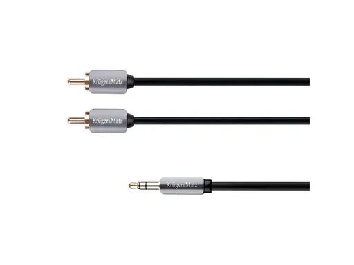 Kabel Jack 3.5mm stereo/2x Cinch 1m KRUGER & MATZ KM0309