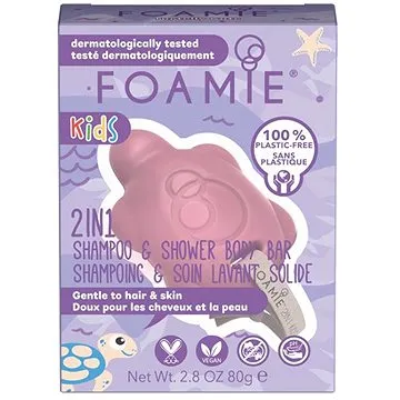 FOAMIE 2in1 Shower Body Bar for Kids Peach 80 g (4063528017888)