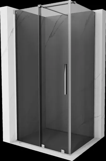 MEXEN/S Velar sprchový kout, posuvné dveře 100 x 90, grafit, chrom 871-100-090-41-01