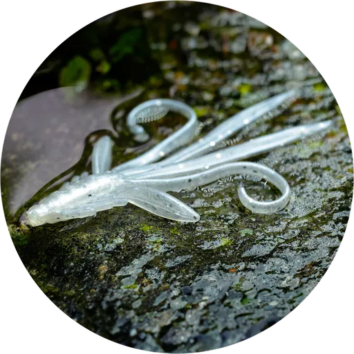 Redbass gumová nástraha nymfa white g - x 100 mm