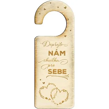 Dřevěná visačka na dveře (8590228039187)