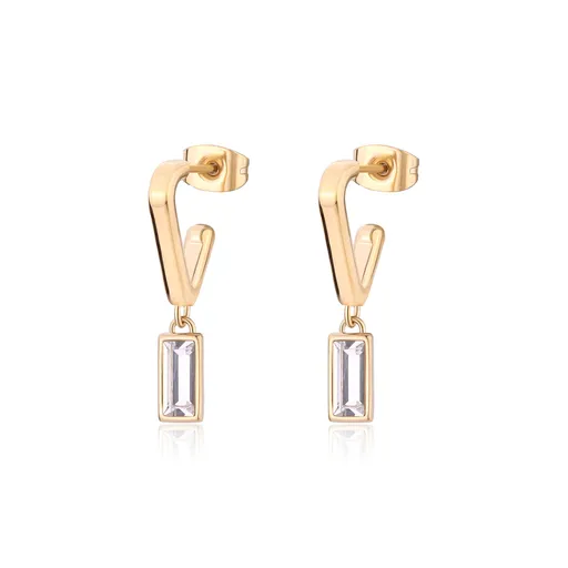 S'Agapõ Dámské visací náušnice s krystaly Luce SCE38