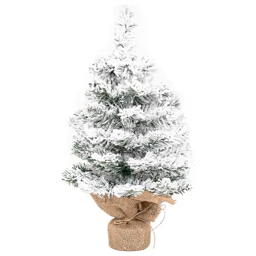 Zasněžený stromek v jutě Tiga, 50 cm, 50 cm