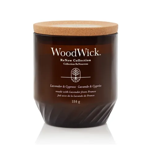 Wood Wick ReNew Vonná svíčka Lavender & Cypress 184 g