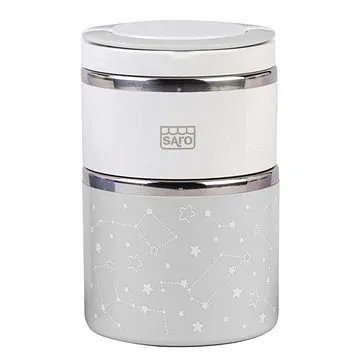 Saro Baby nerezová termoska na jídlo 820 ml Grey (SB523641)