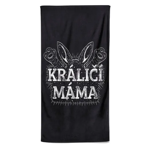 Osuška Králičí máma 2 (Velikost osušky: 70x140cm)