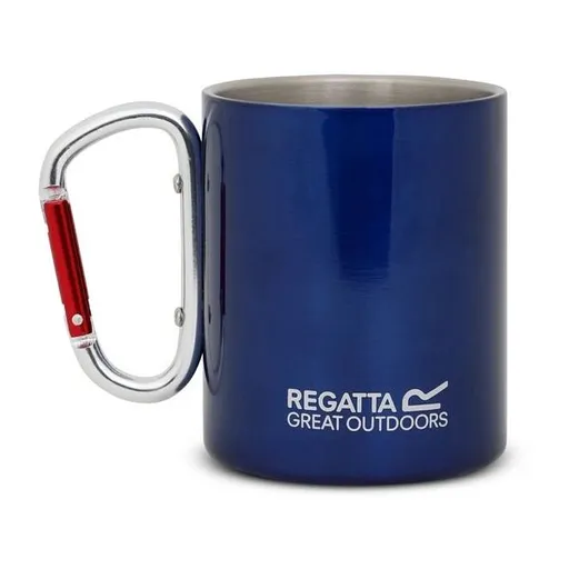 REGATTA OUTDOORS KARABINER HANDLE MUG Hrnek s karabinkou, modrá, velikost 300 ML