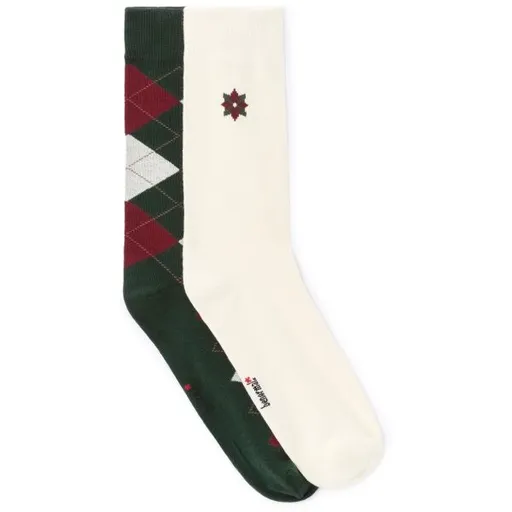 CELIO XMISOXMAS Pánské ponožky v dárkovém balení, tmavě zelená, velikost UNI