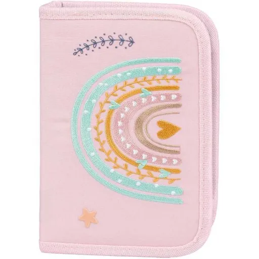 BAAGL DUHA Školní penál, růžová, velikost