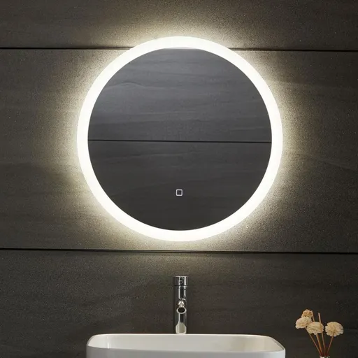 AQUAMARIN Koupelnové LED zrcadlo kulaté, 60 cm 80792