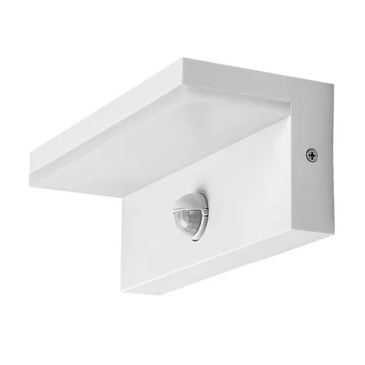 Rabalux 77116 venkovní nástěnné LED svítidlo Zaragoza, se senzorem, 9W, IP54, bílá